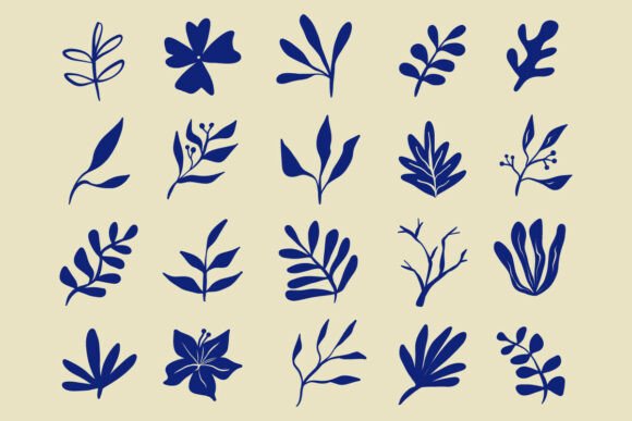Botanical Leaf Silhouette Bundle Set: Graphics & Illustrations Review