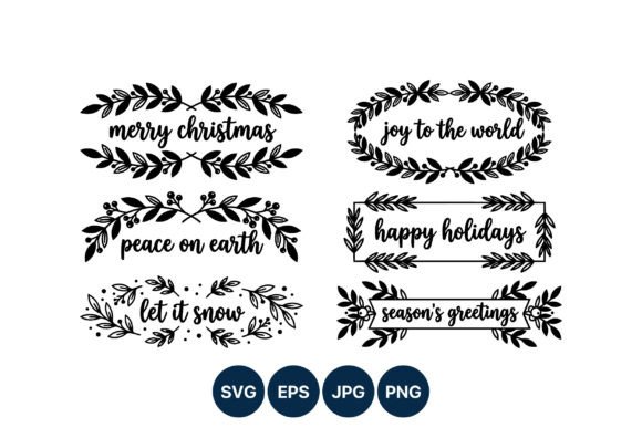 Christmas Calligraphy Winter Greeting Graphics Review