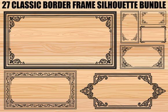 Classic Border Frame SVG Bundle: Graphics & Illustrations