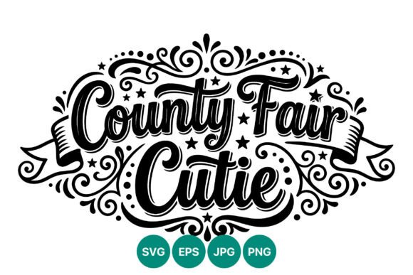 County Fair Cutie Calligraphic Vector Graphics