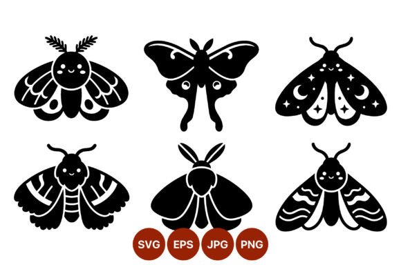 Cute Moth and Butterfly Vector Graphics Review