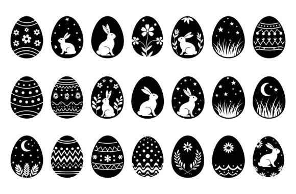 Easter Bunny Egg SVG Bundle: Festive Graphics for Local Business Branding