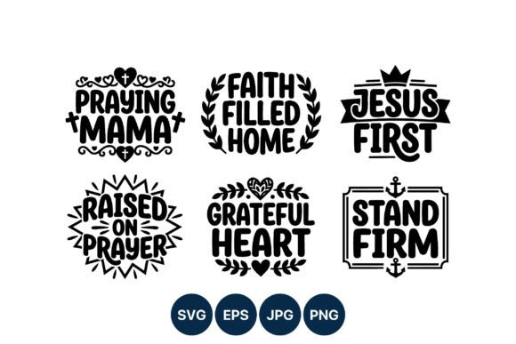Faith and Prayer Lettering Bundle Graphics Review