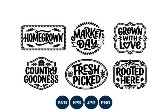 Homegrown Market Day Black Lettering Graphics Review