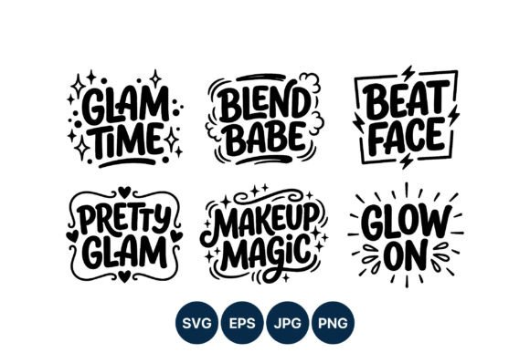Makeup Magic Glam Phrases: Graphics & Illustrations Review