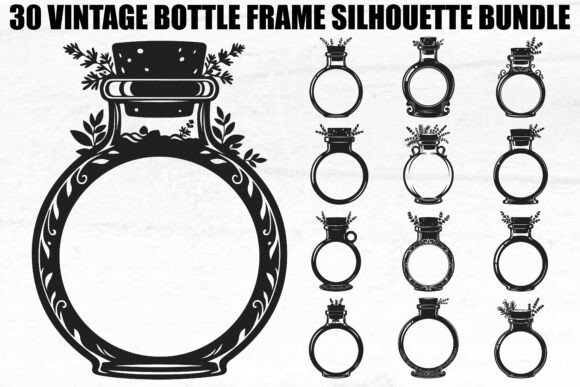 Vintage Bottle Frame SVG Bundle Review for Real Embroidery Projects