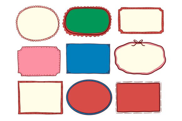 Vintage Hand Drawn Label Frames Set Pack Review